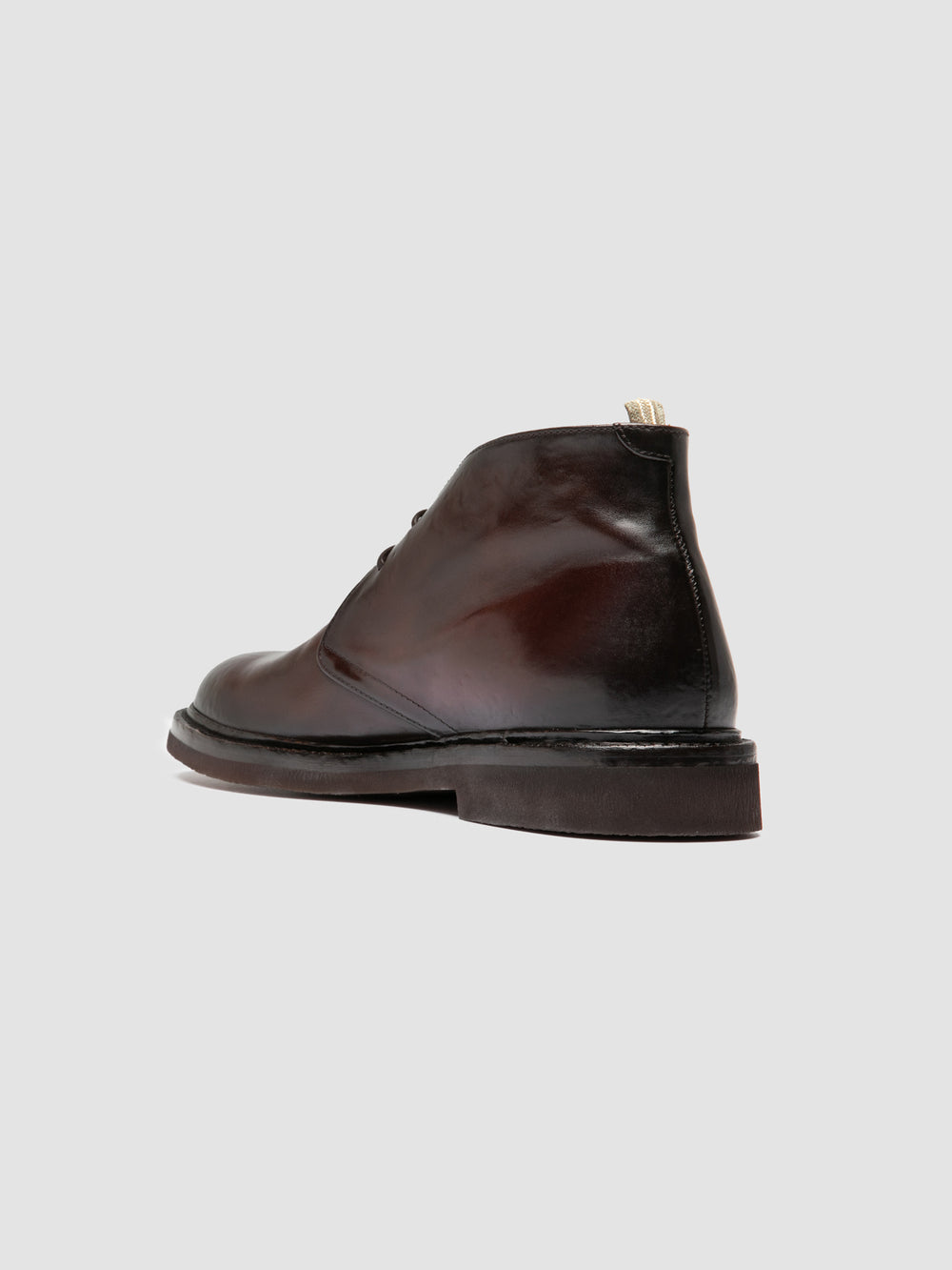 DUDE FLEXI 004 - Burgundy Leather Chukka Boots - Image 4