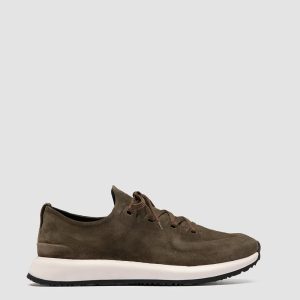 ENTIRE 001 - Green Suede Sneakers