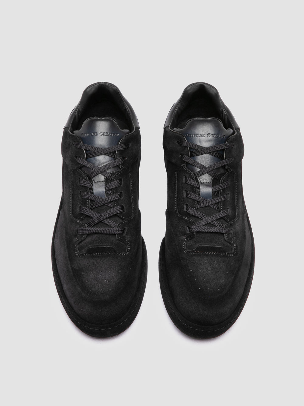 ERASER 001 - Blue Leather Low Top Sneakers - Image 2