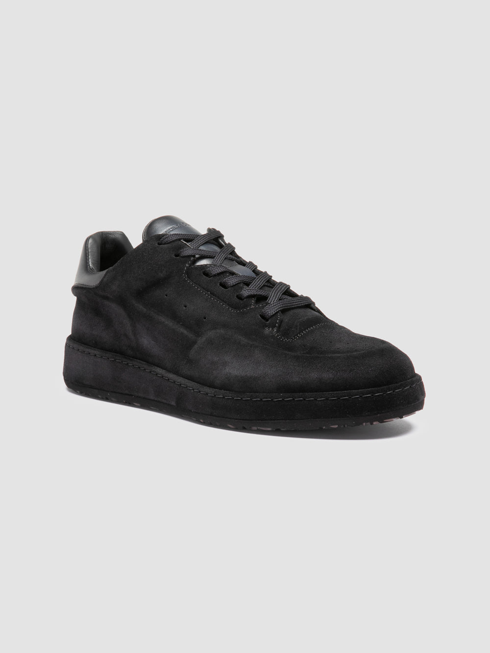 ERASER 001 - Blue Leather Low Top Sneakers - Image 3