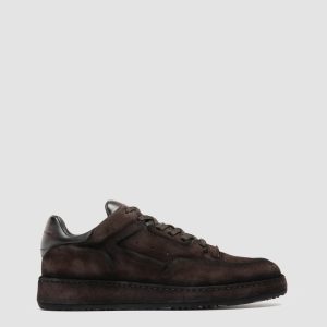 ERASER 001 - Brown Leather Low Top Sneakers