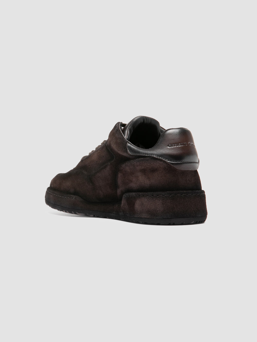 ERASER 001 - Brown Leather Low Top Sneakers - Image 4