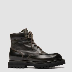 EVENTUAL DD 110 - Brown Leather Lace Up Boots