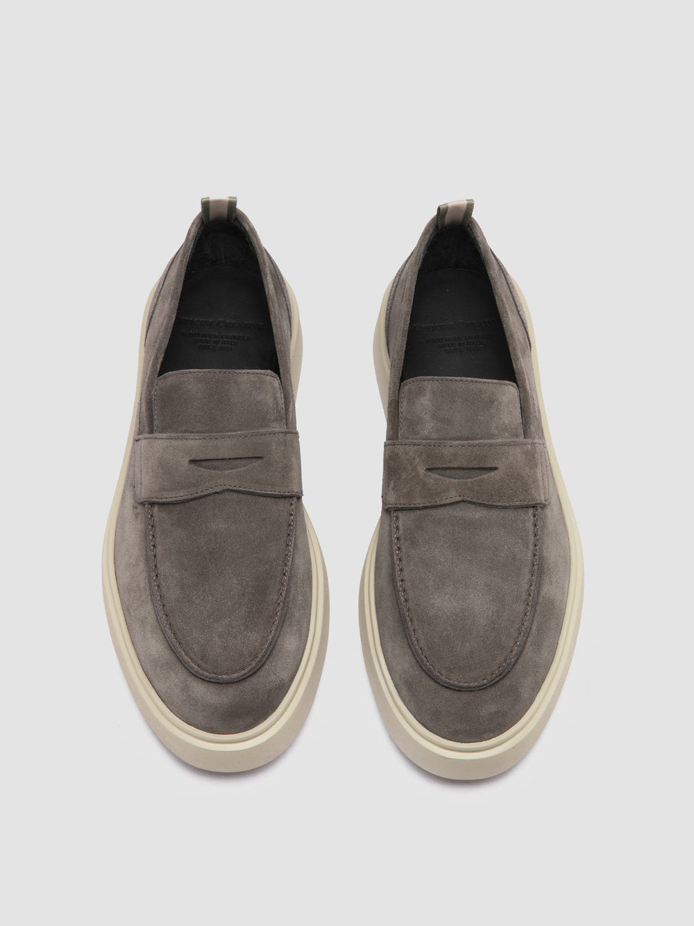 FRAME 001 - Grey Suede Penny Loafers - Image 2