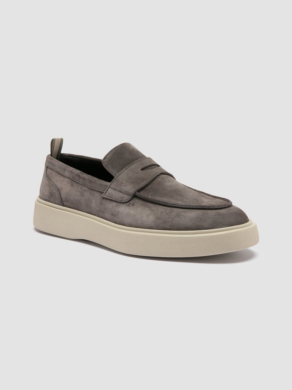 FRAME 001 - Grey Suede Penny Loafers - Image 3