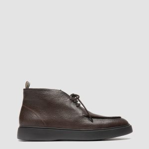 FRAME 002 - Brown Leather Chukka Boots