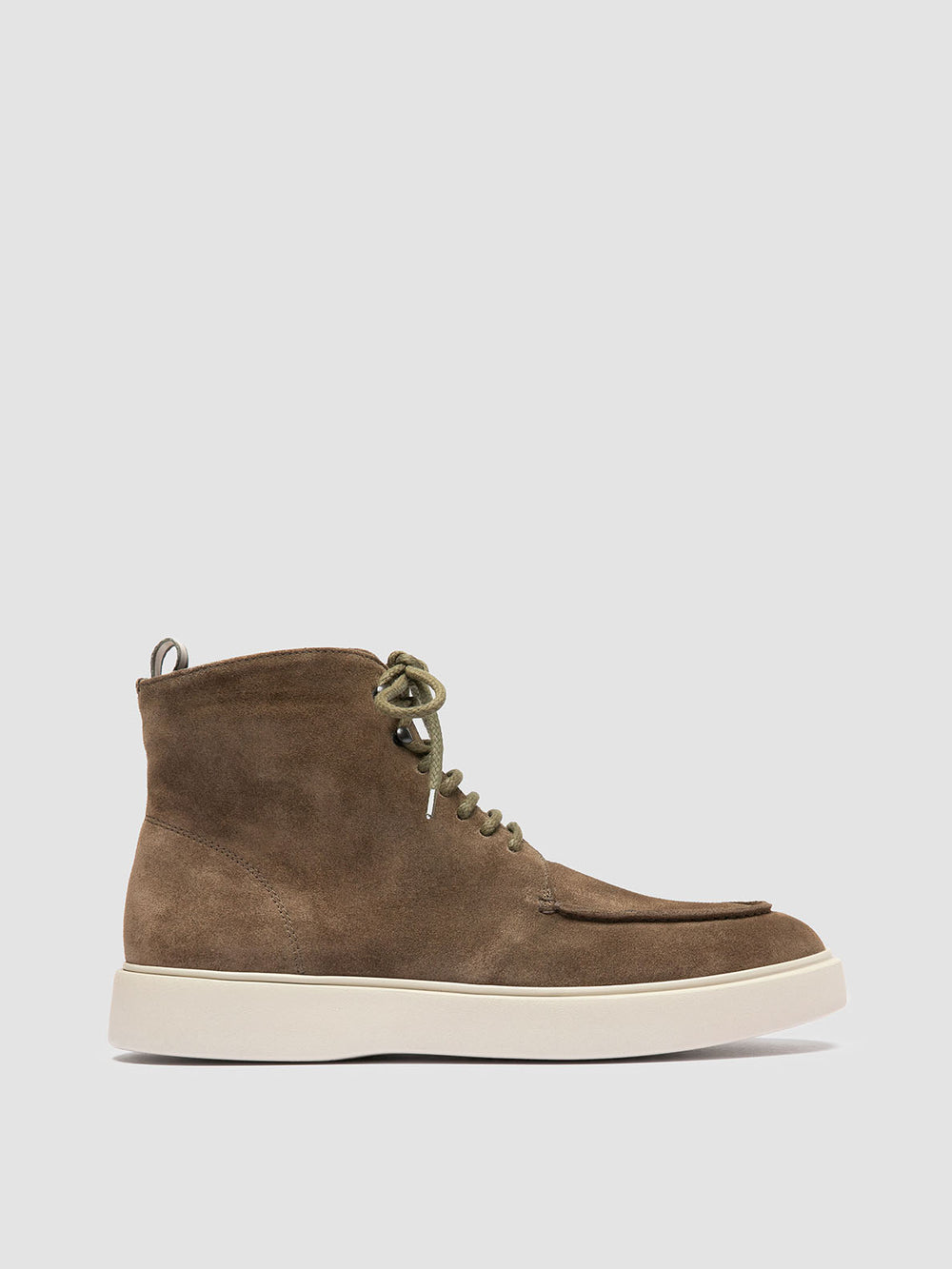 FRAME 004 - Brown Suede Lace-up Boots