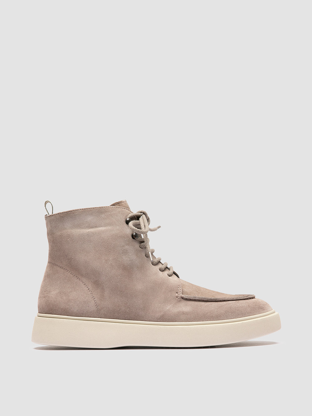 FRAME 004 - Grey Suede Lace-up Boots