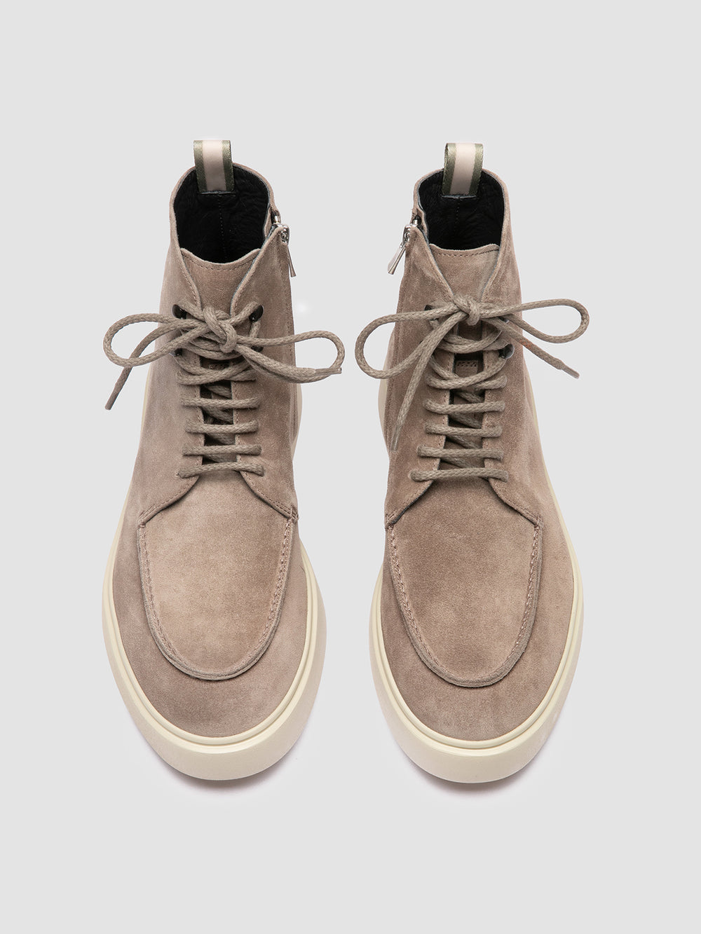 FRAME 004 - Grey Suede Lace-up Boots - Image 2