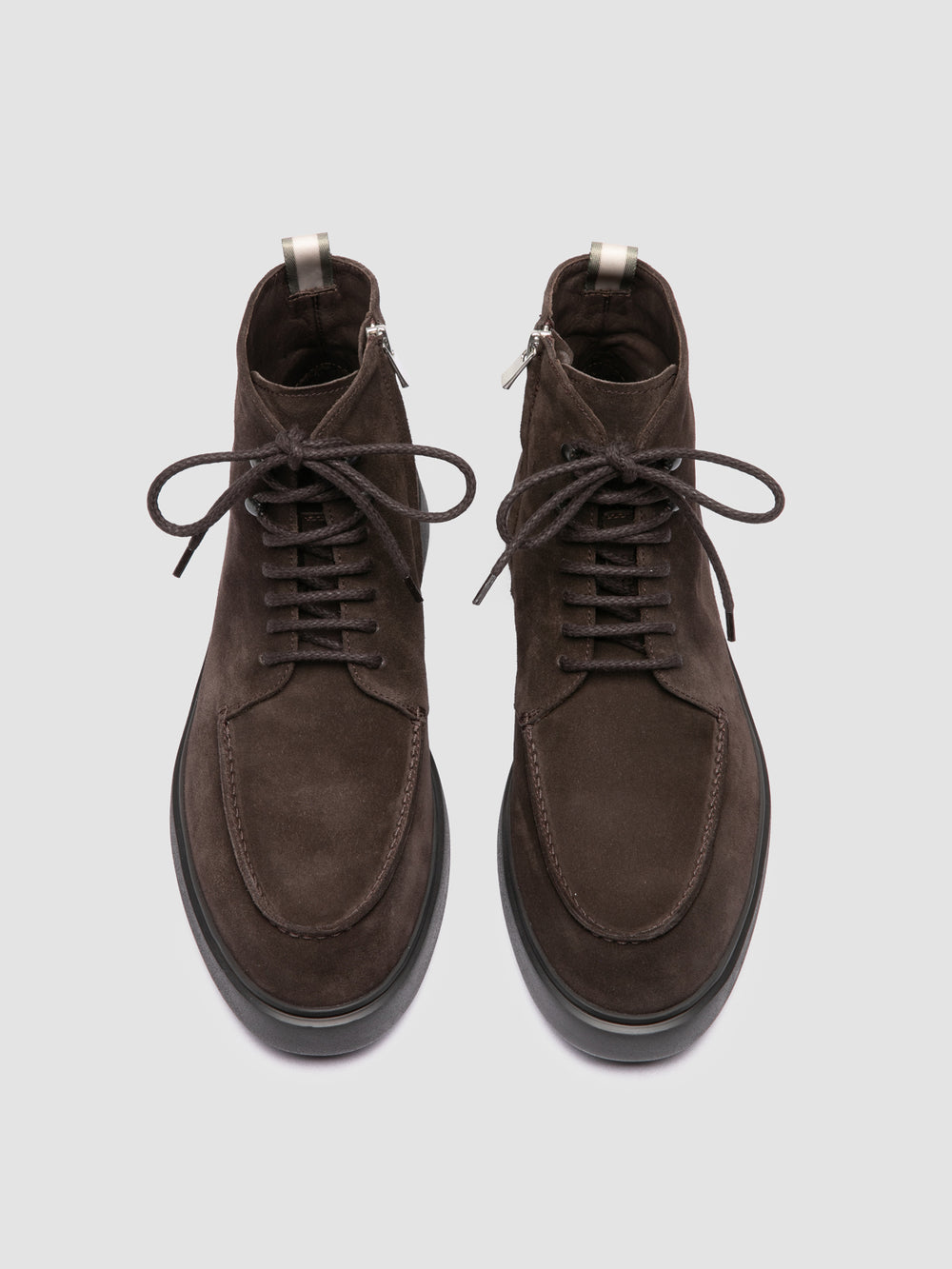 FRAME 004 - Brown Suede Lace-up Boots - Image 2