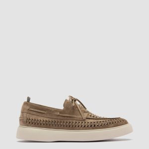 FRAME 018 - Taupe Suede Boat Shoes