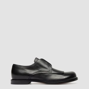 GEMSTONE 002 - Black Leather Derby Shoes