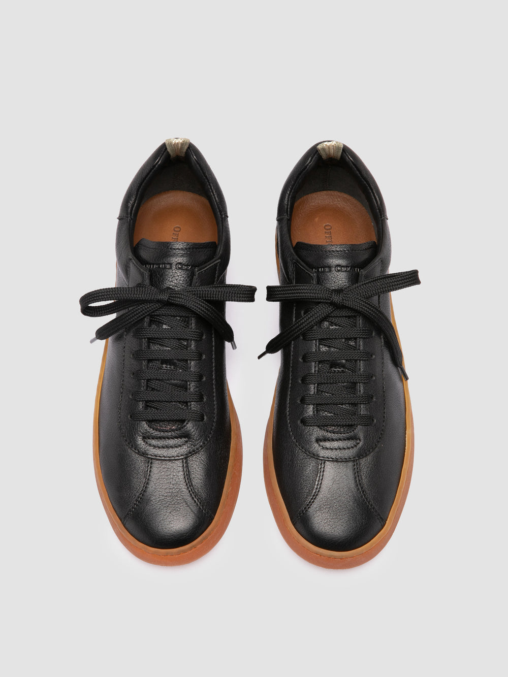 GINNASIO 001 - Black Leather Sneakers - Image 2