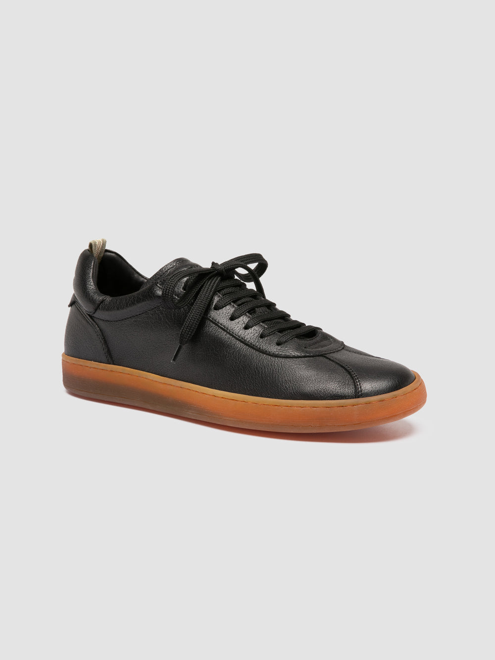 GINNASIO 001 - Black Leather Sneakers - Image 3