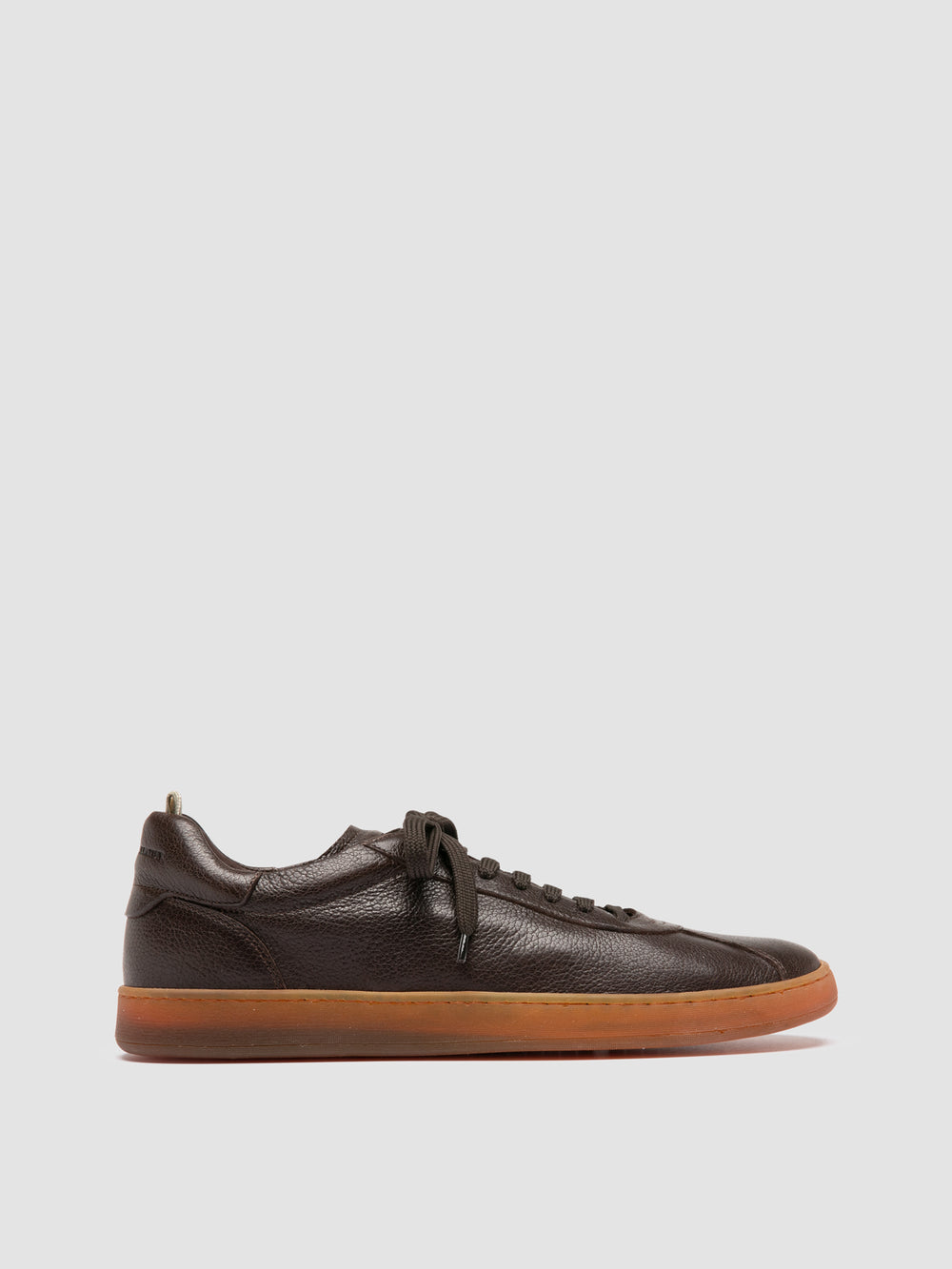GINNASIO 001 - Brown Leather Sneakers