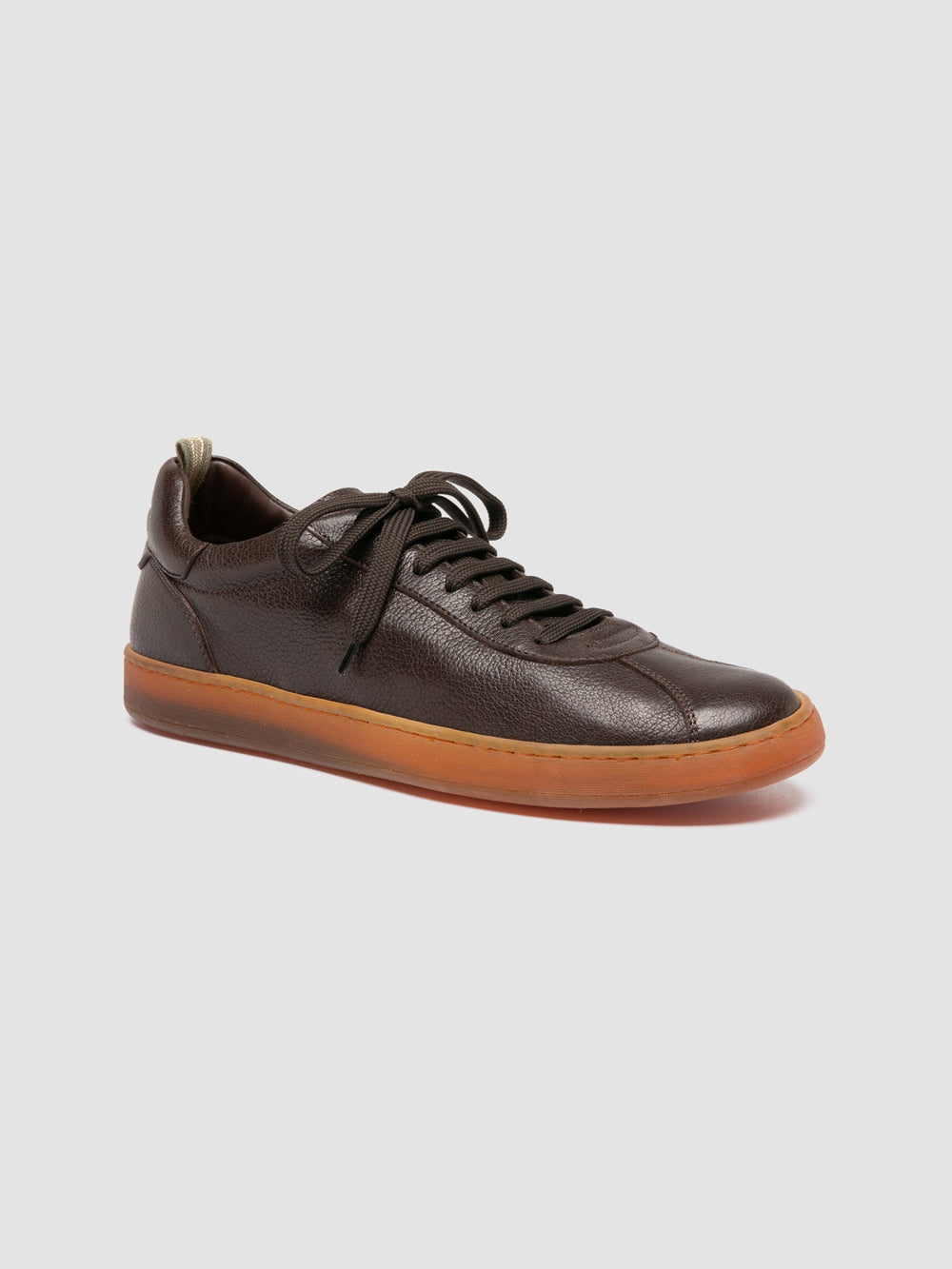 GINNASIO 001 - Brown Leather Sneakers - Image 3