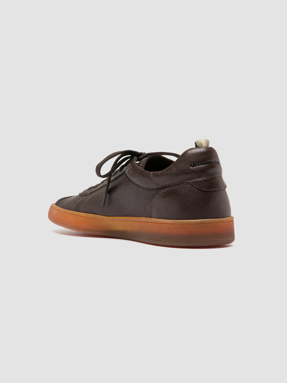 GINNASIO 001 - Brown Leather Sneakers - Image 4