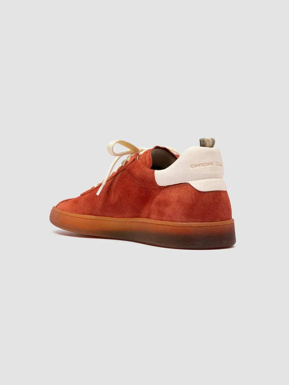GINNASIO 001 - Red Leather and Suede Sneakers - Image 4