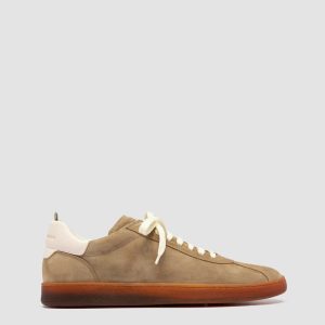 GINNASIO 001 - Brown Leather and Suede Sneakers