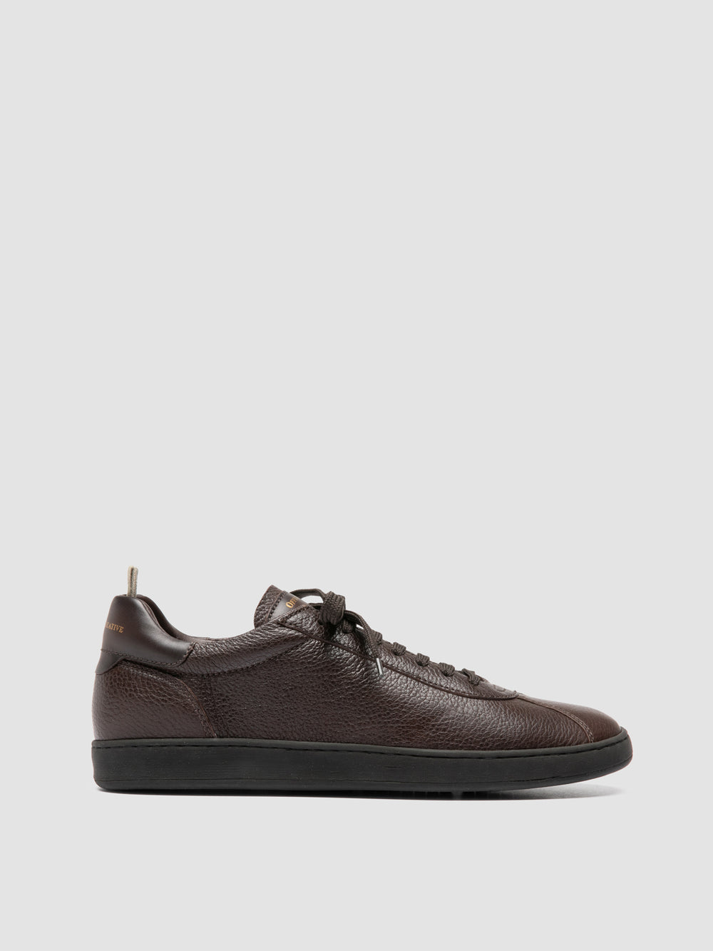 GINNASIO 003 - Brown Leather Low Top Sneakers