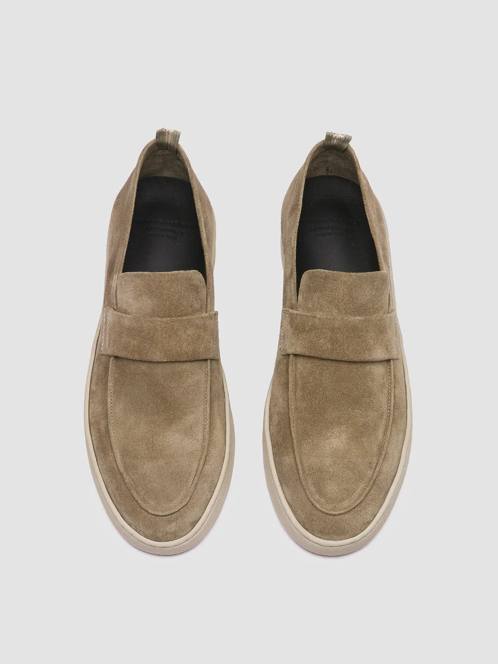 HERBIE 001 - Taupe Suede Penny Loafers - Image 2