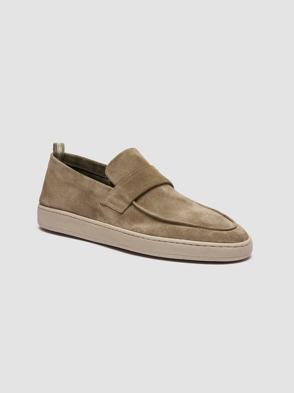HERBIE 001 - Taupe Suede Penny Loafers - Image 3