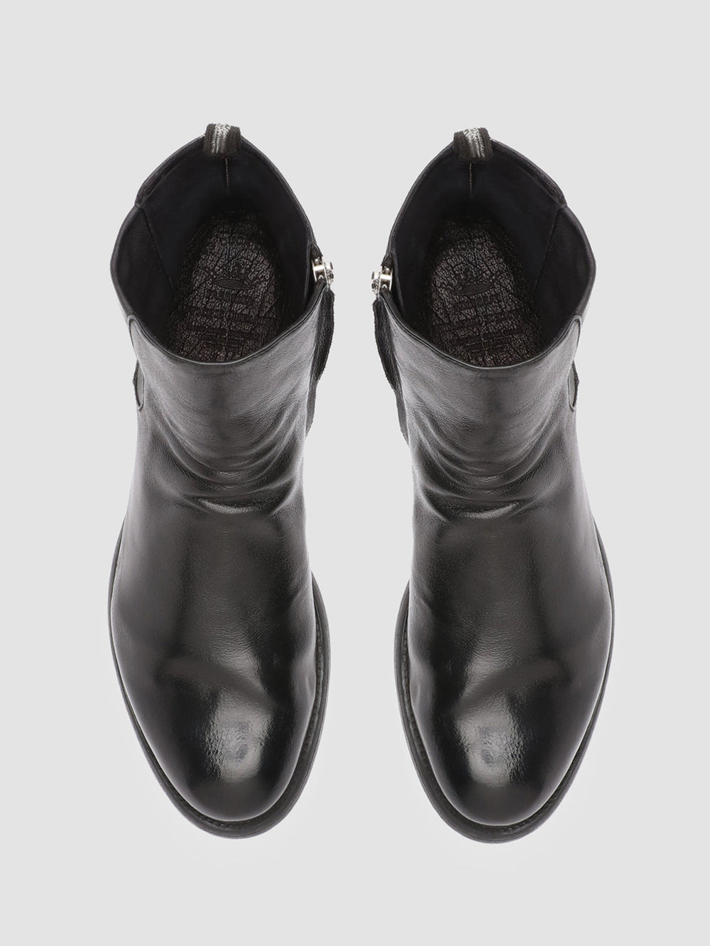 HIVE 036 - Black Leather Ankle Boots - Image 2