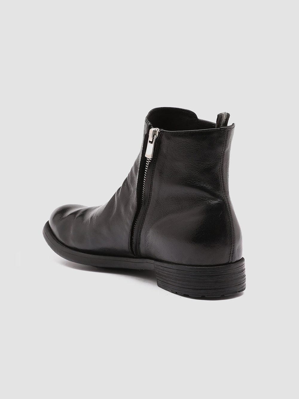 HIVE 036 - Black Leather Ankle Boots - Image 4