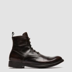 HIVE 051 - Brown Leather Zipped Boots