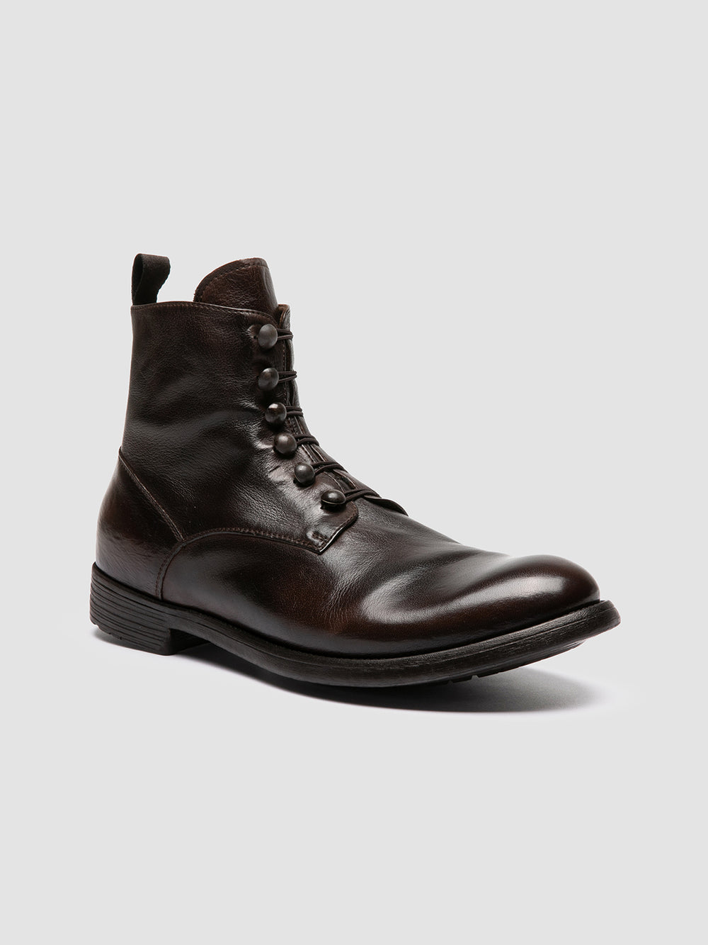 HIVE 051 - Brown Leather Zipped Boots - Image 3