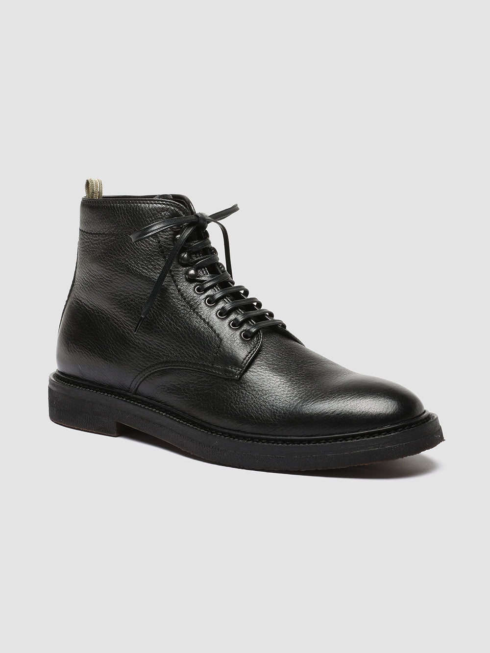 HOPKINS FLEXI 203 - Black Leather Lace-up Boots - Image 3