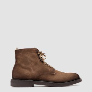 HOPKINS FLEXI 203 - Taupe Suede Lace-up Boots