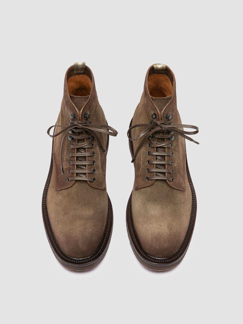 HOPKINS FLEXI 203 - Taupe Suede Lace-up Boots - Image 2