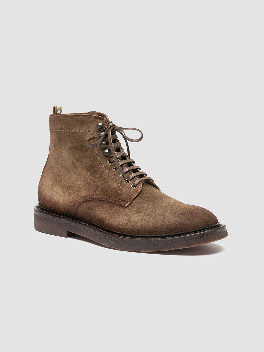 HOPKINS FLEXI 203 - Taupe Suede Lace-up Boots - Image 3