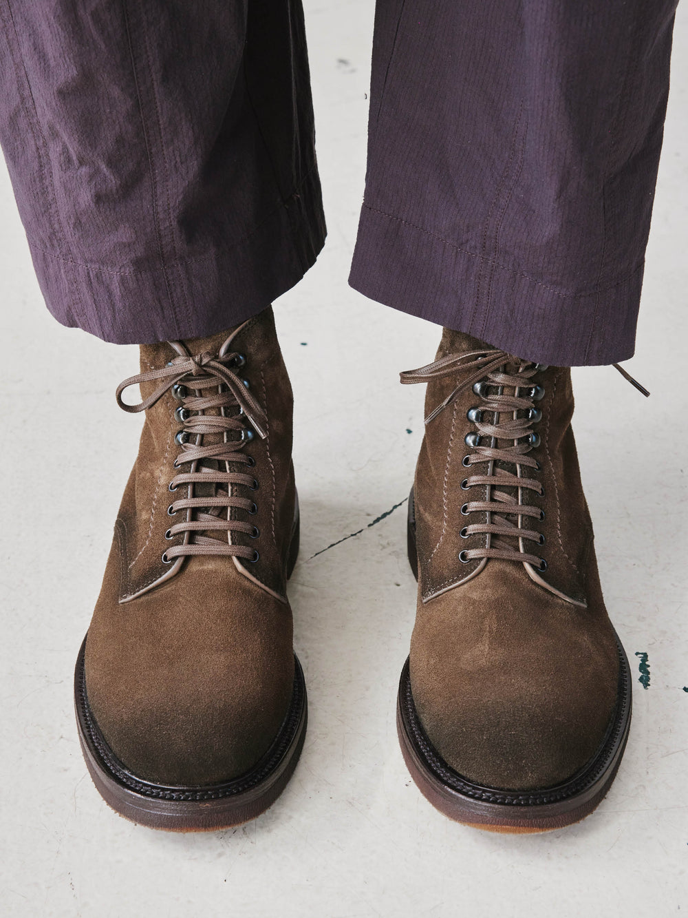 HOPKINS FLEXI 203 - Taupe Suede Lace-up Boots - Image 6