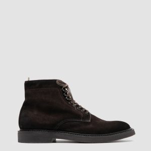 HOPKINS FLEXI 203 - Brown Suede Lace-up Boots