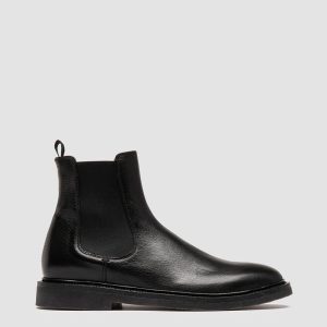 HOPKINS FLEXI 204 - Black Leather Chelsea Boots