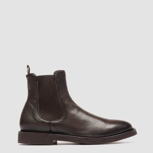 HOPKINS FLEXI 204 - Brown Leather Chelsea Boots