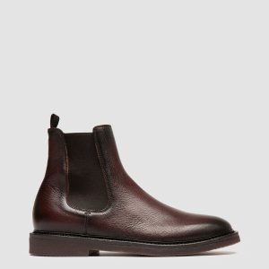 HOPKINS FLEXI 204 - Brown Leather Chelsea Boots