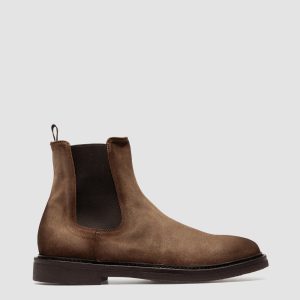 HOPKINS FLEXI 204 - Taupe Suede Chelsea Boots
