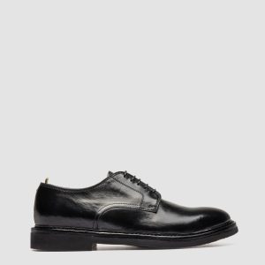 HOPKINS FLEXI 208 - Black Leather Derby Shoes