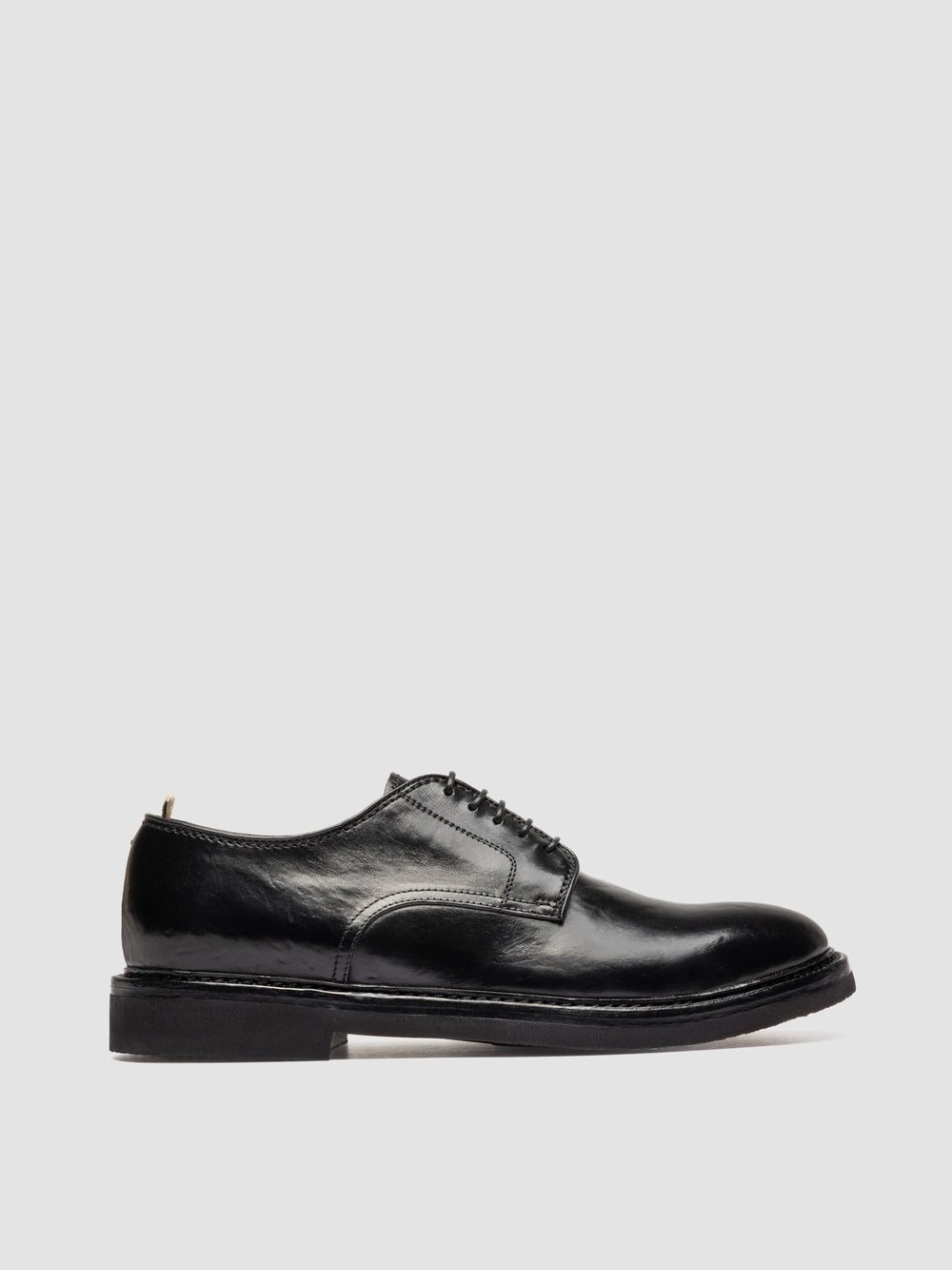 HOPKINS FLEXI 208 - Black Leather Derby Shoes