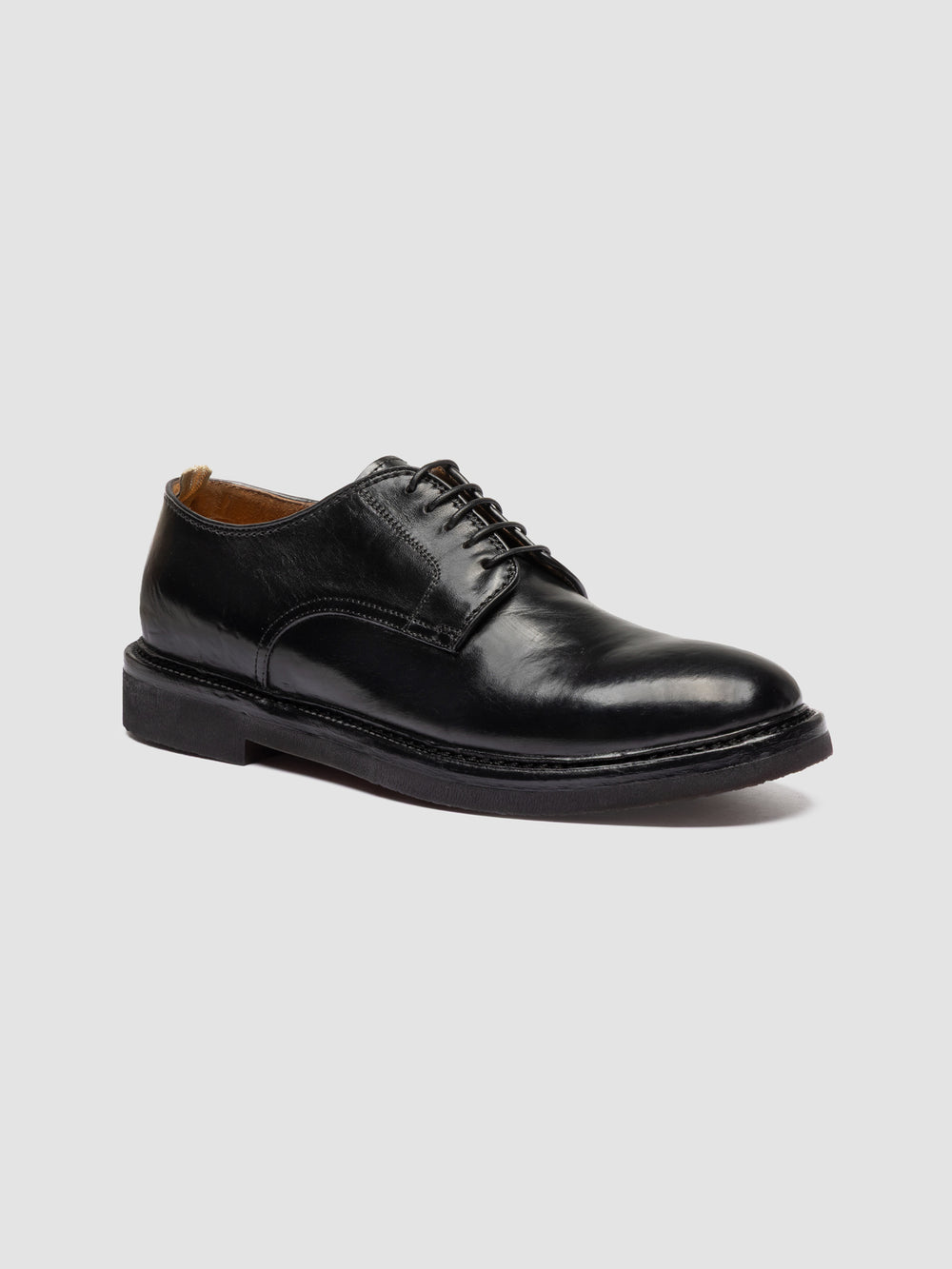 HOPKINS FLEXI 208 - Black Leather Derby Shoes - Image 3