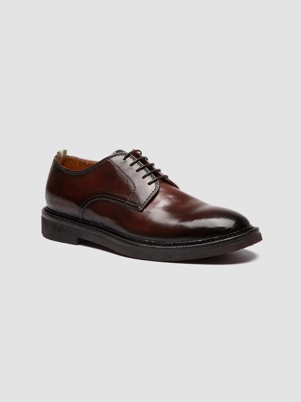 HOPKINS FLEXI 208 - Burgundy Leather Derby Shoes - Image 3