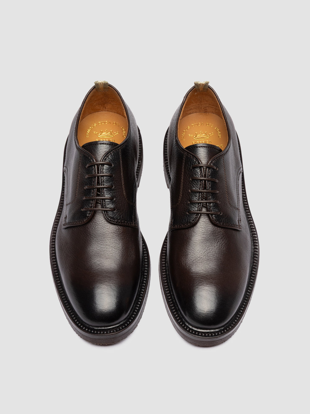 HOPKINS FLEXI 208 - Brown Leather Derby Shoes - Image 2
