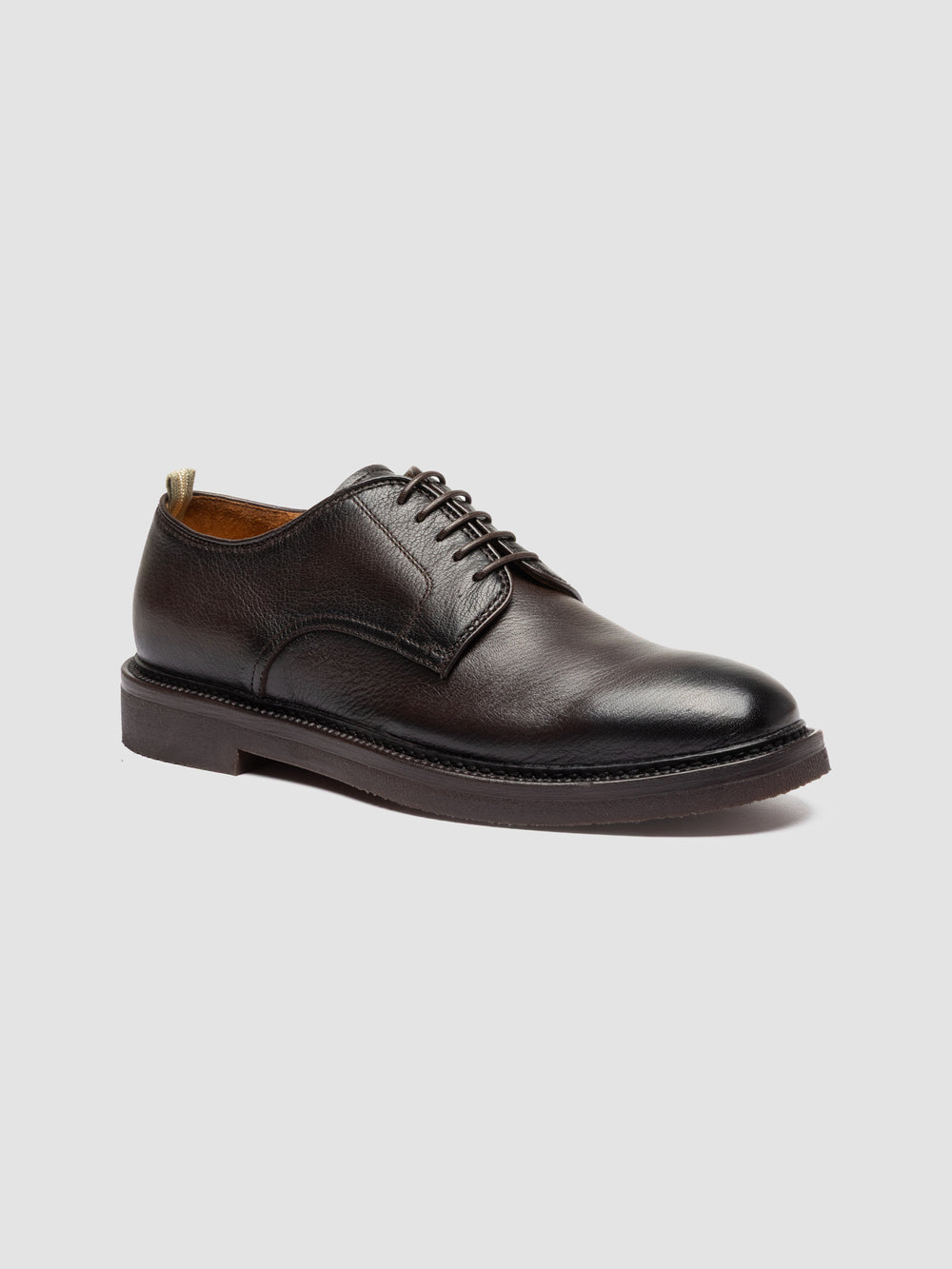 HOPKINS FLEXI 208 - Brown Leather Derby Shoes - Image 3