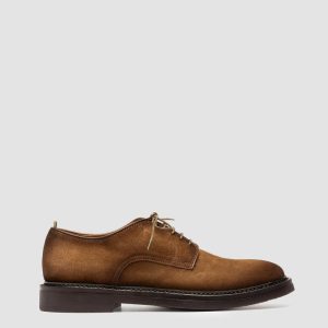 HOPKINS FLEXI 208 - Brown Suede Derby Shoes