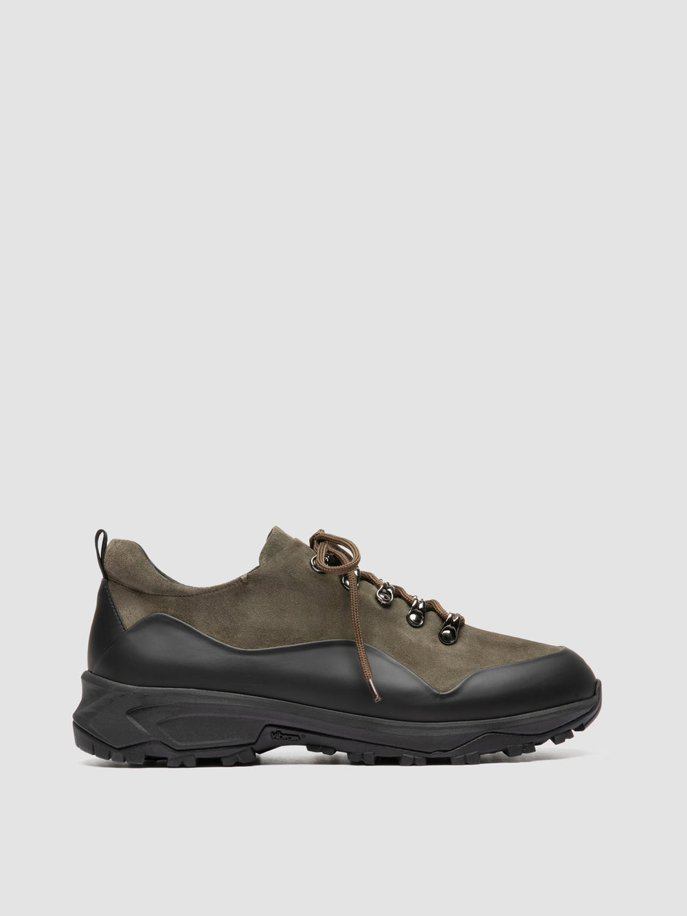 ITINERE 001 - Green Leather Low Top Sneakers
