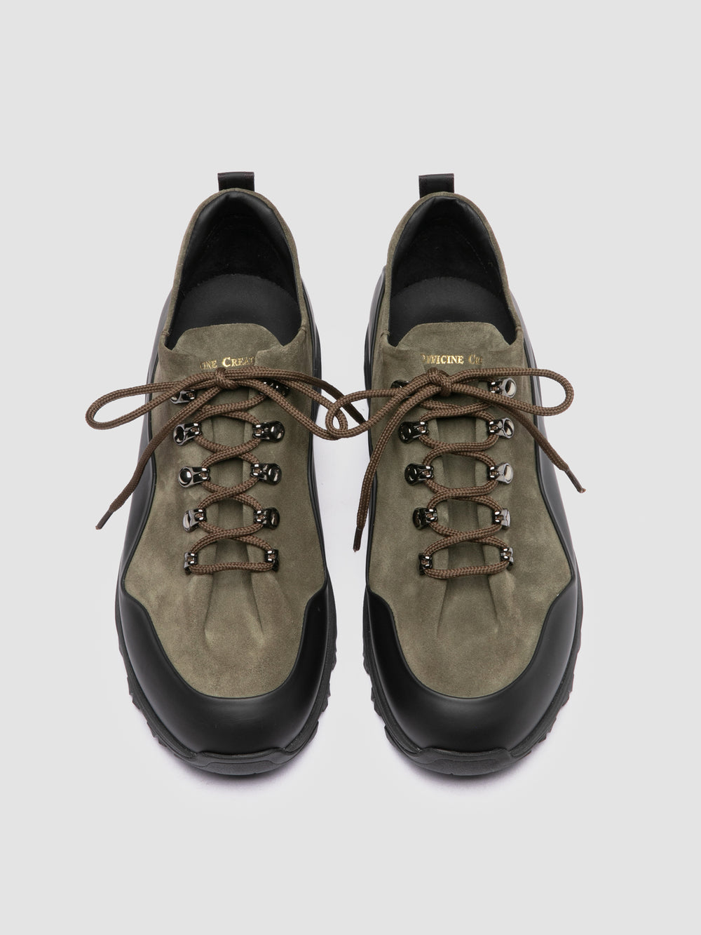 ITINERE 001 - Green Leather Low Top Sneakers - Image 2