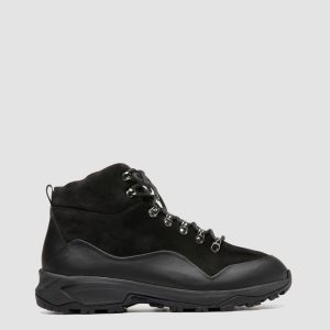 ITINERE 002 - Black Leather Lace Up Boots